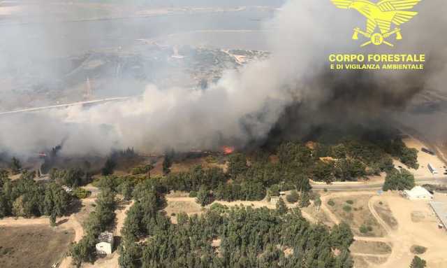 incendio rogo sardegna 