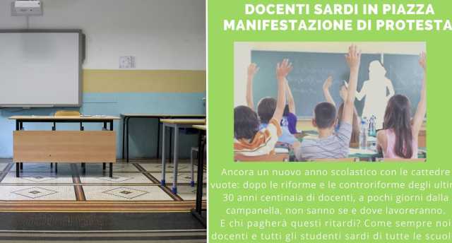 docenti sardi in piazza