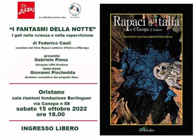 "Rapaci d'Italia e d'Europa volume 2 i notturni", il libro di Federico Cauli, Paolo Galeotti e Fulvio Genero
