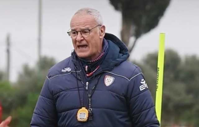 Cagliari, Ranieri dà la carica ai suoi in allenamento: "Pensate di essere già in partita"
