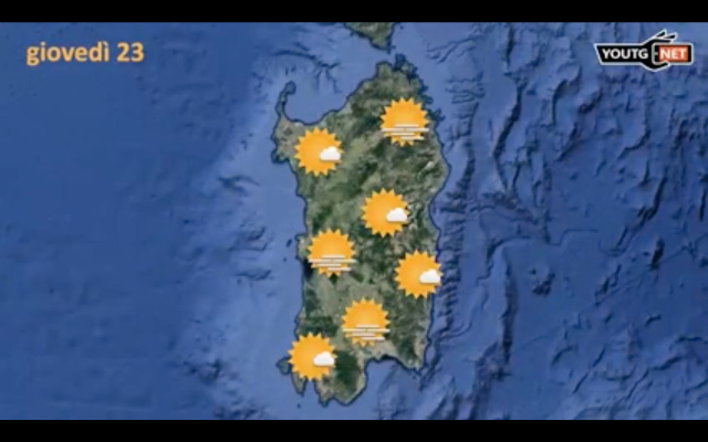 Meteo Sardegna 23 Feb 23