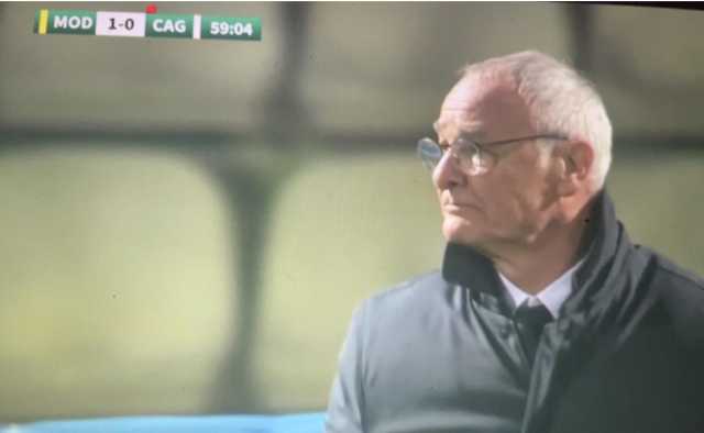 Ranieri incassa la sua prima sconfitta: Cagliari battuto 2 a zero a Modena 