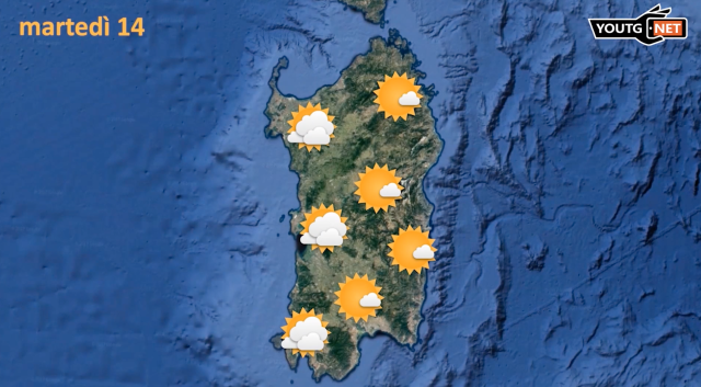 Meteo Domani Martedi 14 Marzo