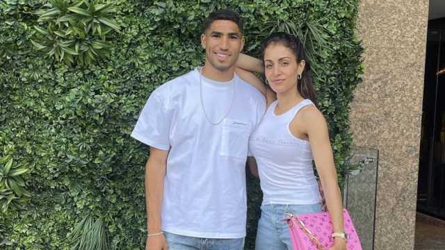 Achraf Hakimi e Hiba Abouk