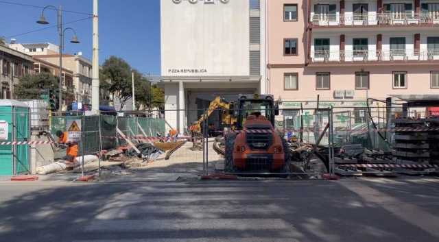 Cagliari, riapre il cantiere di piazza Repubblica: a fine mese ripartono i lavori per la metro