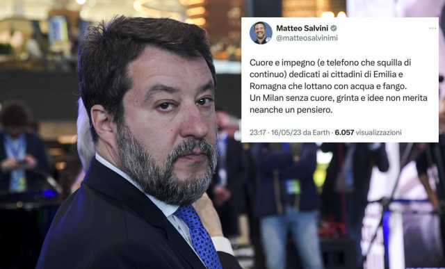 Il tweet choc di Salvini: 