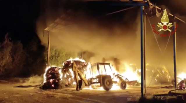 Incendio San Giovanni suergiu