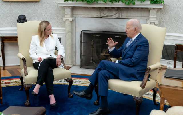 Giorgia Meloni E Joe Biden