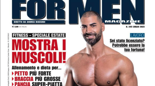 Riccardo Spiga, il personal trainer cagliaritano ritorna in copertina sulla rivista 