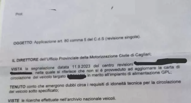 Revisioni irregolari, protesta contro la Motorizzazione di Cagliari: 