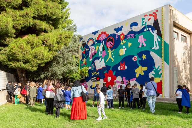 Urbanfest Carol Rollo Mural Presentation With The Kids Ph Massimiliano Frau