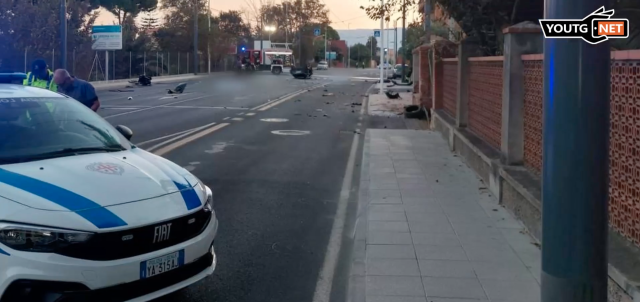 L'incidente in viale Marconi