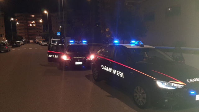 auto dei carabinieri a Iglesias