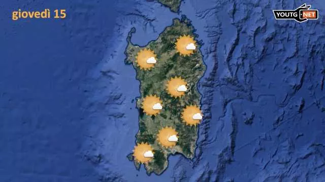 Giovedì splende il sole sulla Sardegna: ancora temperature sopra la media 