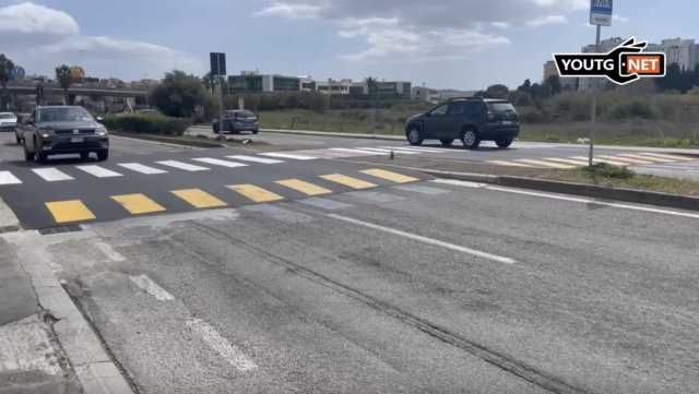 Cagliari, ecco gli attraversamenti rialzati in via Peretti dopo i terribili incidenti (Video)