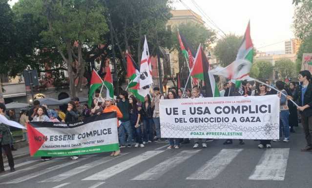 A Cagliari sit-in e corteo per la Palestina: 