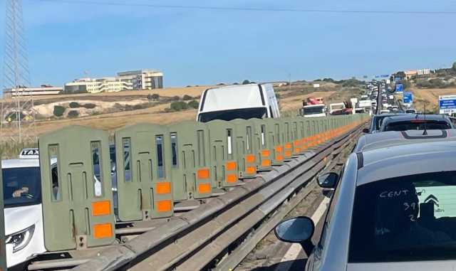 Cagliari, traffico in tilt sull'Asse Mediano per un tamponamento