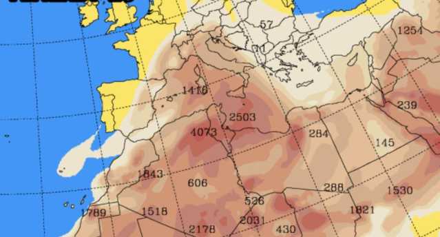 Un carico di polvere sahariana sui cieli della Sardegna: torna l'aria calda