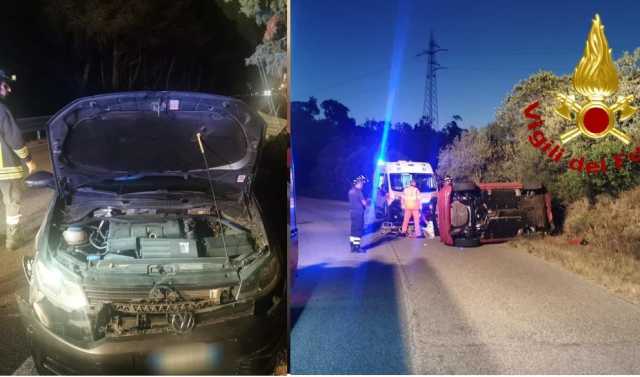 Uno schianto contro un'auto in sosta e una vettura ribaltata: due incidenti nella notte ad Arzachena 