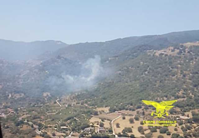La Sardegna continua a bruciare: ancora acceso l'incendio a Bottidda, canadair in volo