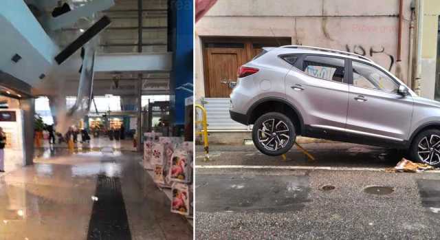 Strade colme di detriti nel Cagliaritano, aeroporto e Brotzu allagati: i danni dopo la bomba d'acqua