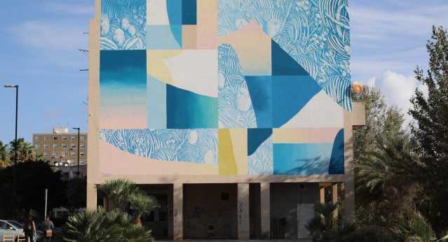 A Sant'Elia si chiude la prima parte di Cagliari Urban Fest: dal murale di Tellas a quello di Réa