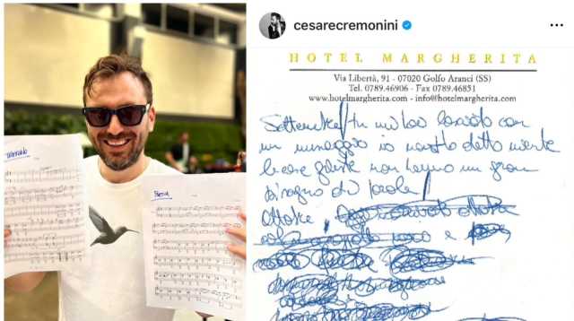 Cesare Cremonini ha scritto Maggese in hotel a Golfo Aranci