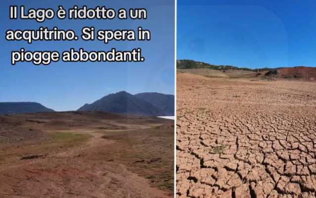 Siccità in Sardegna: ecco quello che resta del lago Mulargia (video)