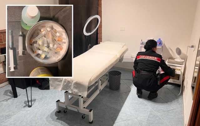 Botulino, siringhe e lettino in casa: Cagliari, scoperto ambulatorio di medicina estetica abusivo