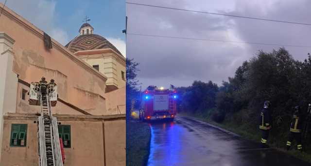 Maltempo in Sardegna: crolla un albero sulla linea ferroviaria e un treno con passeggeri lo colpisce