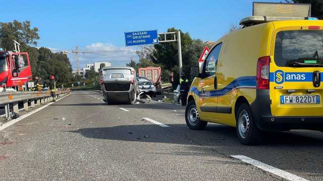 Incidente e caos traffico sulla 554 a Selargius: code chilometriche, rampa chiusa