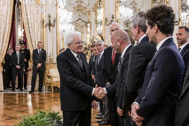 Mattarella incontra il team Luna Rossa e la Federazione italiana vela al Quirinale