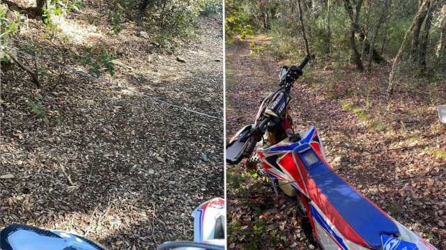 Un cavo metallico ad altezza testa: allarme tra Desulo e Tonara per i motociclisti (Video)