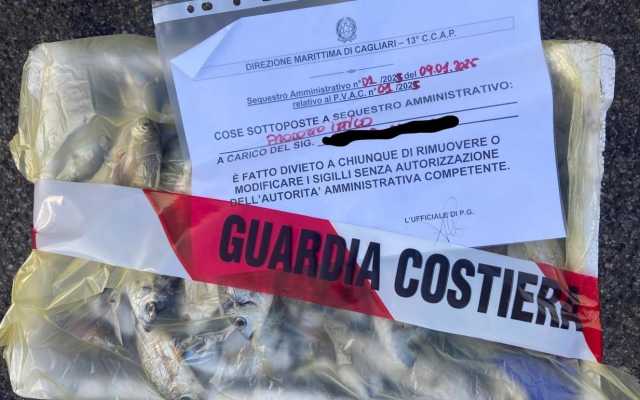 Più di 20 chili di pescato sotto sequestro a Cagliari: multato un venditore ambulante