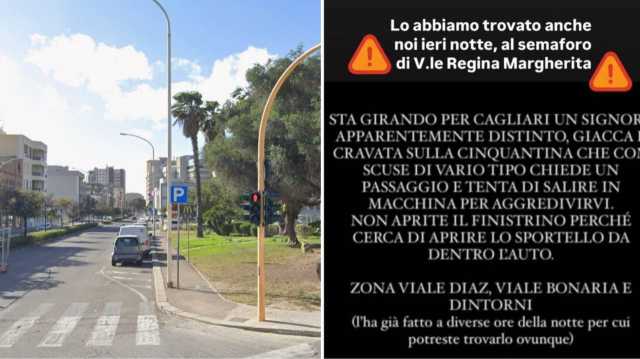 La segnalazione corre tra le chat a Cagliari: 