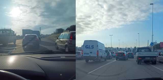 Cagliari, incidente sull'Asse mediano e traffico paralizzato: disagi per gli automobilisti