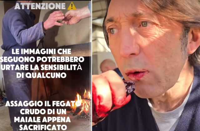 Seulo, food blogger mangia il fegato crudo di un maiale appena ucciso: è polemica