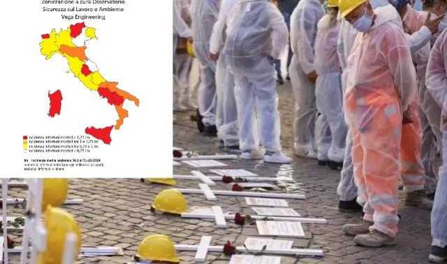 Morti sul lavoro, la Sardegna è in zona rossa: 