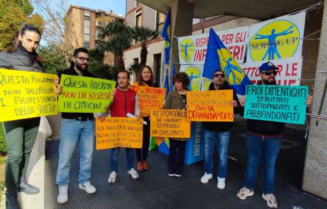 Nursing Up Protesta Viale Trento