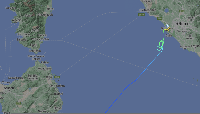 Sul volo Roma-Cagliari due 