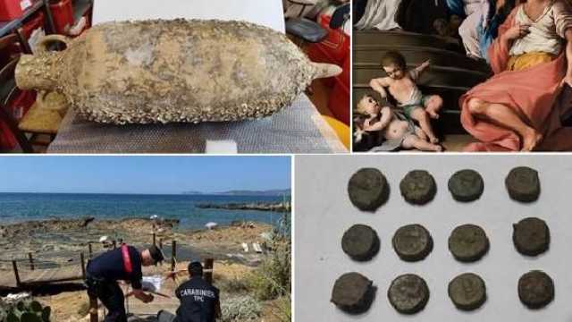Beni culturali trafugati in Sardegna: quadri, reperti detenuti illegalmente e immobili sotto vincolo