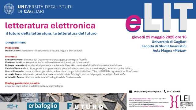 All'università di Cagliari il convegno e-Lit sulla letteratura del futuro