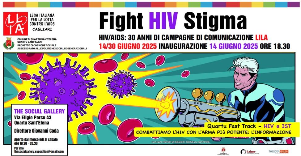 Fight Hiv Stigma: a Quartu in mostra 30 anni di campagne di comunicazione Lila