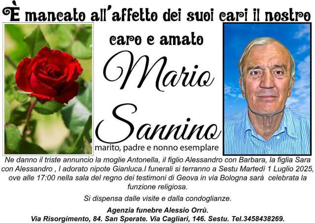 Sestu piange Mario Sannino, storico volto dell'informazione paesana