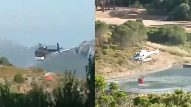 Elicottero dell'antincendio colpisce i cavi elettrici: l'incidente a Jerzu