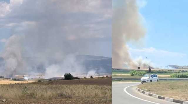 Grosso incendio tra Senorbì e Ortacesus: in volo anche l'elicottero