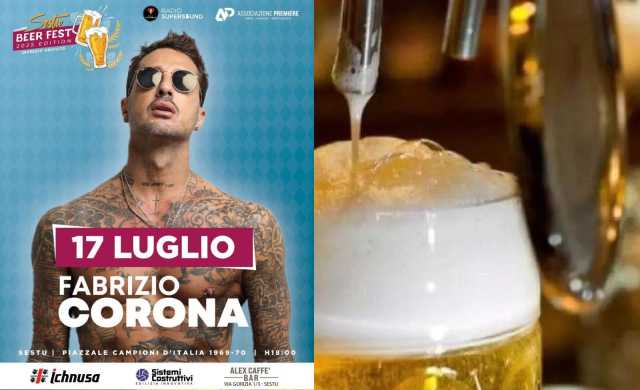 Fabrizio Corona inaugura a Sestu il 