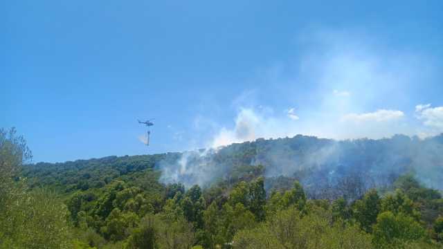 Incendio a Orosei, paura per una possibile ripresa a causa del vento
