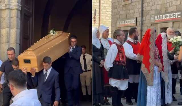 Tempio piange Gaia Costa: costumi sardi per il suo 