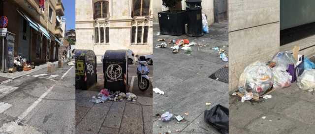Cagliari, rifiuti ovunque a Stampace e la rabbia dei residenti: 
